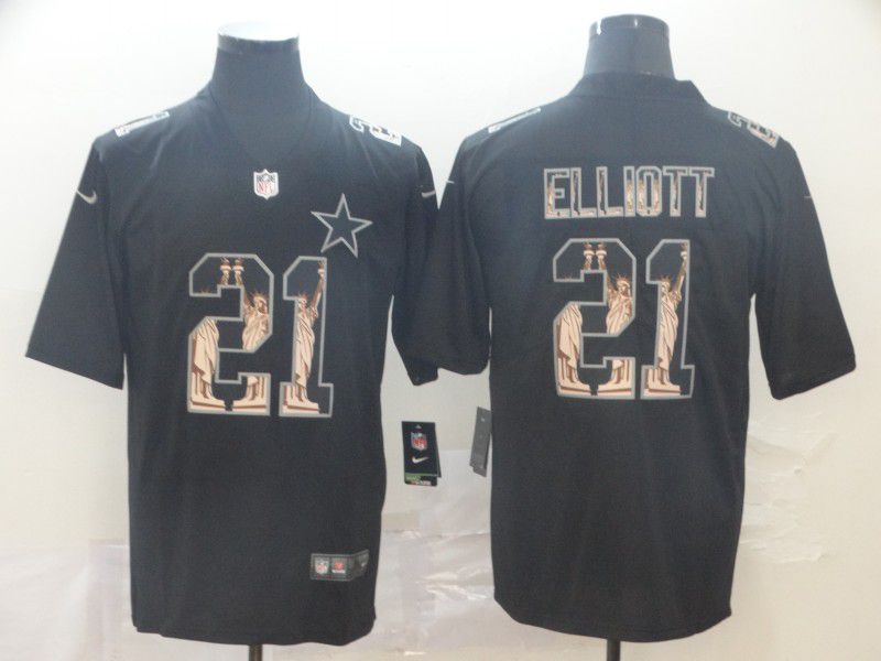 Men Dallas cowboys #21 Elliott Black Nike Goddess fashion Edition NFL Jerseys->youth mlb jersey->Youth Jersey